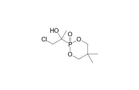 5,5-Dimethyl-2-(2'-chloro-1'-hydroxy-1'-methylethyl)-1,3,2-dioxaphosphorinane 2-Oxide