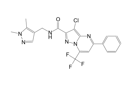3-chloro-N-[(1,5-dimethyl-1H-pyrazol-4-yl)methyl]-5-phenyl-7-(trifluoromethyl)pyrazolo[1,5-a]pyrimidine-2-carboxamide