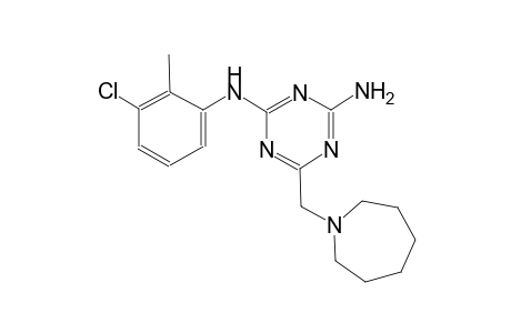 6-(1-azepanylmethyl)-N~2~-(3-chloro-2-methylphenyl)-1,3,5-triazine-2,4-diamine