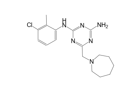 6-(1-azepanylmethyl)-N~2~-(3-chloro-2-methylphenyl)-1,3,5-triazine-2,4-diamine