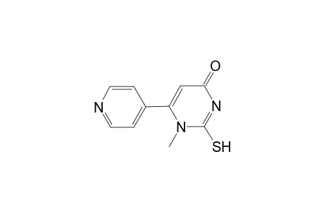 4(1H)-Pyrimidinone, 2,3-dihydro-1-methyl-6-(4-pyridinyl)-2-thioxo-