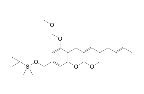 tert-Butyl-[4-[(2E)-3,7-dimethylocta-2,6-dienyl]-3,5-bis(methoxymethoxy)benzyl]oxy-dimethyl-silane