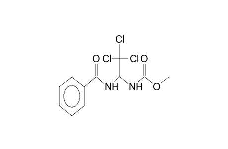 1,1,1-trichloro-2-methoxycarbamido-2-benzamidoethane