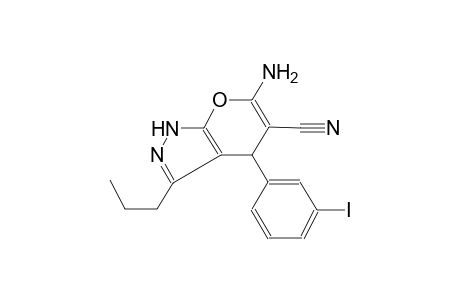 pyrano[2,3-c]pyrazole-5-carbonitrile, 6-amino-1,4-dihydro-4-(3-iodophenyl)-3-propyl-