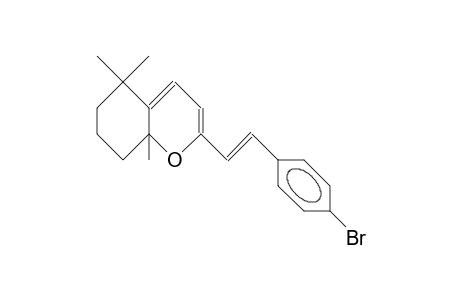 1,7,7-Trimethyl-3-([E]-2-[4-bromo-phenyl]-ethenyl)-2-oxa-B icyclo(4.4.0)deca-3,5-diene
