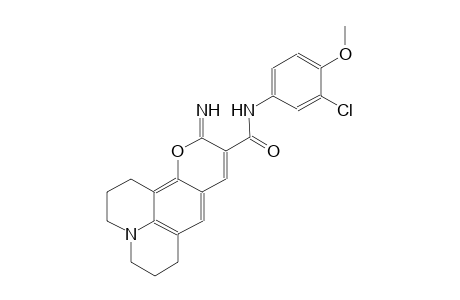 1H,5H,11H-[1]benzopyrano[6,7,8-ij]quinolizine-10-carboxamide, N-(3-chloro-4-methoxyphenyl)-2,3,6,7-tetrahydro-11-imino-