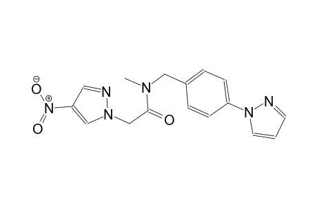 N-methyl-2-(4-nitro-1H-pyrazol-1-yl)-N-[4-(1H-pyrazol-1-yl)benzyl]acetamide