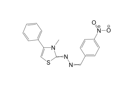 2,3-Dihydro-3-methyl-2-[(4-nitrobenzylidene)hydrazinylidene]-4-phenyl-1,3-thiazole