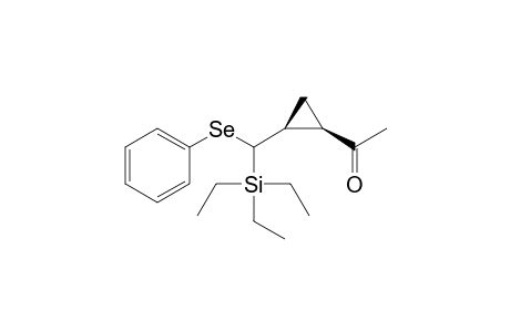 cis-1-Acetyl-2-(1-(phenylseleno)-1-(triethylsilyl)methyl)cyclopropane