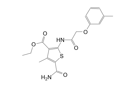 ethyl 5-(aminocarbonyl)-4-methyl-2-{[(3-methylphenoxy)acetyl]amino}-3-thiophenecarboxylate