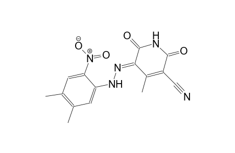 3-pyridinecarbonitrile, 5-[(4,5-dimethyl-2-nitrophenyl)hydrazono]-1,2,5,6-tetrahydro-4-methyl-2,6-dioxo-, (5E)-