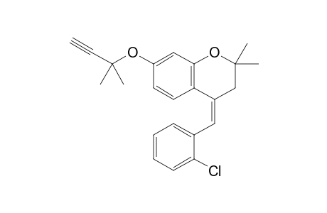 2,2-Dimethyl-7-(2-methylbut-3-yn-2-yloxy)-4-(2-chlorobenzylidene)-3,4-dihydro-2H-chromene