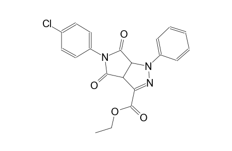 pyrrolo[3,4-c]pyrazole-3-carboxylic acid, 5-(4-chlorophenyl)-1,3a,4,5,6,6a-hexahydro-4,6-dioxo-1-phenyl-, ethyl ester