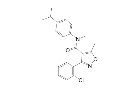 3-(2-Chlorophenyl)-5-methyl-N-[4-(propan-2-yl)phenyl]-1,2-oxazole-4-carboxamide, N-methyl