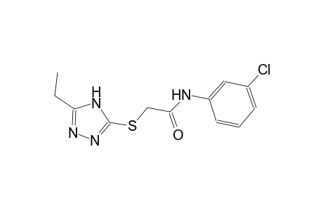 N-(3-chlorophenyl)-2-[(5-ethyl-4H-1,2,4-triazol-3-yl)sulfanyl]acetamide