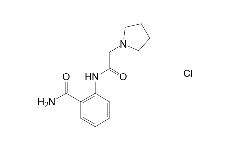 2-[(1-pyrrolidinylacetyl)amino]benzamide hydrochloride