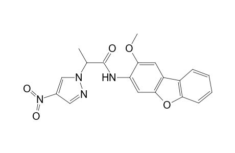 1H-Pyrazole-1-acetamide, N-(2-methoxybenzo[b]benzofuran-3-yl)-.alpha.-methyl-4-nitro-