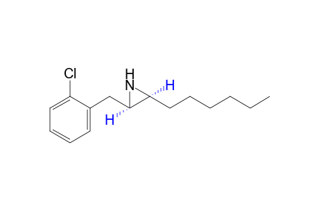 cis-2-(o-chlorobenzyl)-3-hexylaziridine