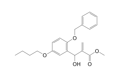 Methyl 2-[(2-benzyloxy-5-butoxy-phenyl)-hydroxy-methyl]prop-2-enoate