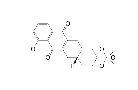 4a.beta.,5.beta.-(isopropylidenedioxy)-7-methoxy-1,2,3,4,4a,5,12,12a.alpha.-octahydro-2,6,11-naphthacenetrione