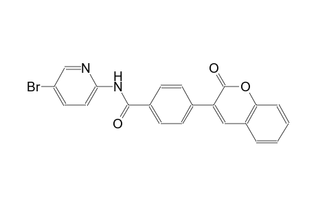 N-(5-bromo-2-pyridinyl)-4-(2-oxo-2H-chromen-3-yl)benzamide