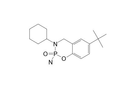 2-AMINO-6-(1,1-DIMETHYLETHYL)-3-CYCLOHEXYL-3,4-DIHYDRO-2H-1,3,2-BENZOXAZAPHOSPHORINE-2-OXIDE
