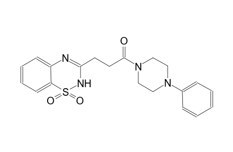 2H-1,2,4-benzothiadiazine, 3-[3-oxo-3-(4-phenyl-1-piperazinyl)propyl]-, 1,1-dioxide