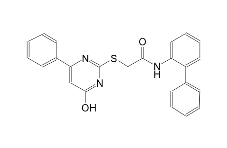 N-[1,1'-biphenyl]-2-yl-2-[(4-hydroxy-6-phenyl-2-pyrimidinyl)sulfanyl]acetamide