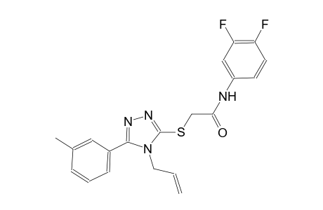 2-{[4-allyl-5-(3-methylphenyl)-4H-1,2,4-triazol-3-yl]sulfanyl}-N-(3,4-difluorophenyl)acetamide