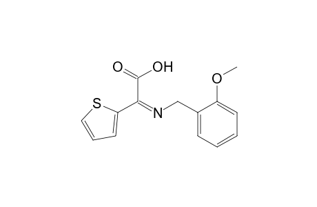 2-Thiopheneacetic acid, .alpha.-[[(2-methoxyphenyl)methyl]imino]-