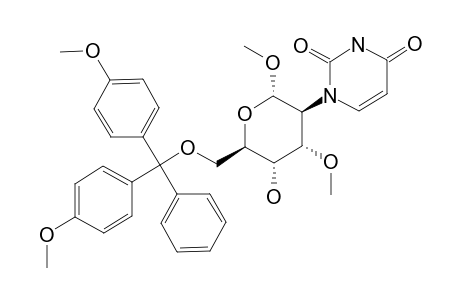 6'-O-DIMETHOXYTRITYL-1',3'-DI-O-METHYL-2'-DEOXY-2'-(URACIL-1-YL)-D-ALTROPYRANOSIDE