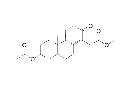 Acetic acid, 2-[7-(acetyloxy)-4b-methyl-2-oxo-2,3,4,4a,4b,5,6,7,8,8a,9,10-dodecahydro-1-phenanthrenyl]-, methyl ester