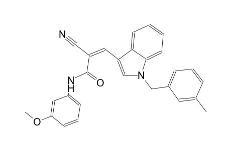 (2Z)-2-cyano-N-(3-methoxyphenyl)-3-[1-(3-methylbenzyl)-1H-indol-3-yl]-2-propenamide