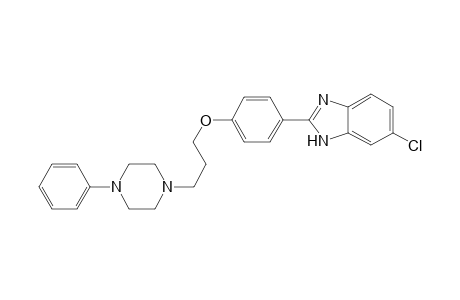 6-Chloranyl-2-[4-[3-(4-phenylpiperazin-1-yl)propoxy]phenyl]-1H-benzimidazole
