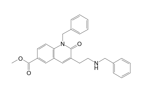 1-Benzyl-3-(2-benzylaminoethyl)-1H-quinolin-2-one-6-carboxylic acid methyl ester