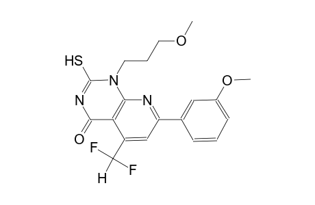 pyrido[2,3-d]pyrimidin-4(1H)-one, 5-(difluoromethyl)-2-mercapto-7-(3-methoxyphenyl)-1-(3-methoxypropyl)-