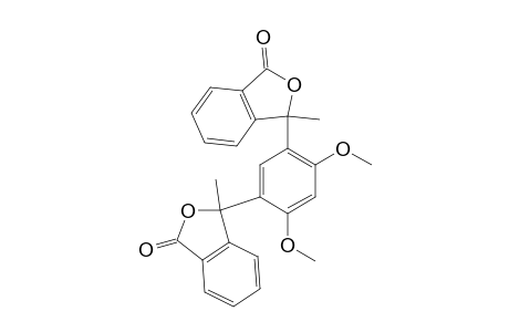 1(3H)-Isobenzofuranone, 3,3'-(4,6-dimethoxy-1,3-phenylene)bis[3-methyl-