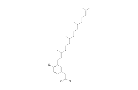 2-[4-hydroxy-3-[(2E,6E,10E)-3,7,11,15-tetramethylhexadeca-2,6,10,14-tetraenyl]phenyl]acetic acid