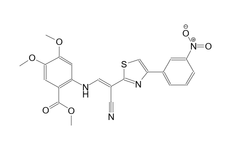 methyl 2-({(E)-2-cyano-2-[4-(3-nitrophenyl)-1,3-thiazol-2-yl]ethenyl}amino)-4,5-dimethoxybenzoate