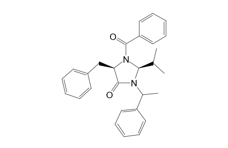 (2R,5R,1'R)-1-Benzoyl-2-isopropyl-5-benzyl-3-(.alpha.-methylbenzyl)-1,3-imidazolidin-4-one
