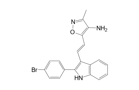 5-{2-[2-(p-bromophenyl)-indol-3-yl]-ethenyl}(3-methyl-4-amino)isoxazole