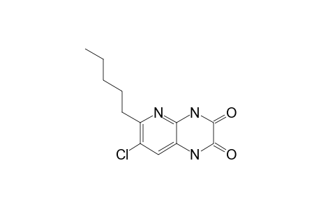 7-CHLORO-6-PENTYL-1,4-DIHYDRO-PYRIDO-[2,3-B]-PYRAZINE-2,3-DIONE