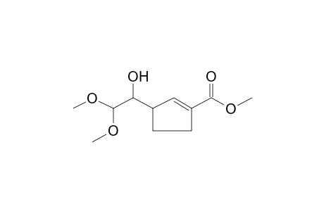 Methyl 3-(1-hydroxy-2,2-dimethoxyethyl)-1-cyclopentene-1-carboxylate
