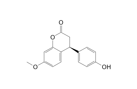 (4S/4R)-4-(4-Hydroxyphenyl)-7-methoxy-chroman-2-one