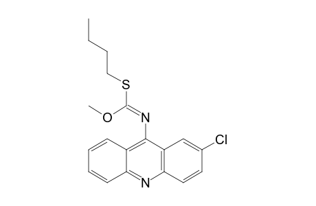 O-METHYL-S-BUTYL-N-(2-CHLOROACRIDIN-9-YL)-IMINOTHIOCARBONATE