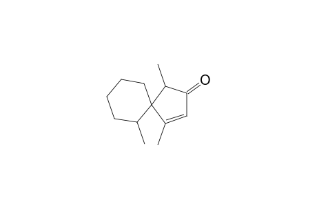 (+-)-(1RS,5RS,6RS)-1,4,6-Trimethylspiro[4.5]dec-3-en-2-one