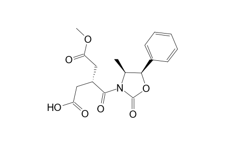 4-Methyl-5-phenyl-3-[2-(carboxymethyl)-1-oxo-3-(methoxycarbonyl)propyl]oxazolidinone