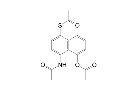 Ethanethioic acid, S-[4-(acetylamino)-5-(acetyloxy)-1-naphthalenyl] ester