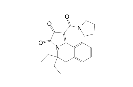 5,5-diethyl-1-(1-pyrrolidinylcarbonyl)-5,6-dihydropyrrolo[2,1-a]isoquinoline-2,3-dione