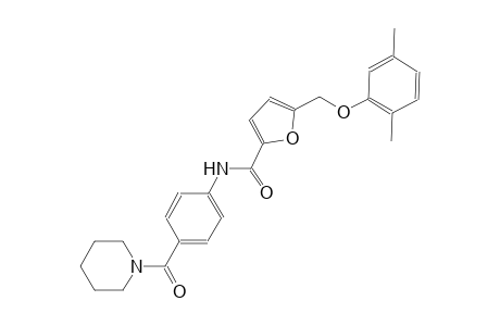 5-[(2,5-dimethylphenoxy)methyl]-N-[4-(1-piperidinylcarbonyl)phenyl]-2-furamide